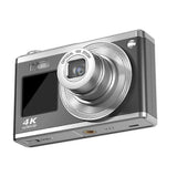 4K Optical Zoom CCD Digital Camera 64 Million Pixels Dual IPS High-Definition Screens Photography Camera - Black js