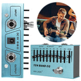 10 Band Equalizer Electric Bass Pedal - Real Bypass EQ Effect, Adjustable Knob, Guitar Accessories