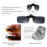 on Sunglasses Polarized Clip Up Clip-On Glasses Daytime Night Vision for Driving Fishing Cycling Walking