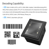 Embedded Barcode Self-Induction 1D/2D/QR Bar Code Reader Module USB Scanner for Gate hine Tickets Checking Mobile Pay