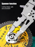Multifunctional Professional Elbow Stripper Pliers Electrician Wire Crimping Cutter Wiring Scissors Hand Tool