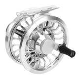 Fly Reel Aluminum Alloy High Strength Fly Fishing Wheel Unidirectional Bearing Clear Click Sound 3/4 with Storage Bag for River