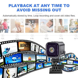 HD 1080P Ultra Long Standby WiFi Mini Low-Power Night Vision Mobile Detection Wireless Intelligent Surveillance Cameras