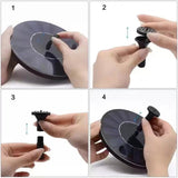 Lotus Leaf Solar 1.4W Bird Bath Fountain with 6 Nozzles ating Water Pump for Garden Decor