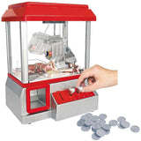Claw Machine Toy Arcade Game with Sound, Mini Carnival Games Fun Candy Toy Grabber Dispenser Vending Toy for   Kids (Size: 13.75in x 10in)