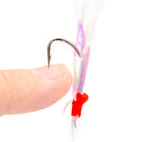 4 Pac/20pcs kerel Feather Hoo Sea Boat Fishing Lures Rigs