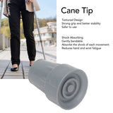 22mm Tip 2pcs Pad Prevent Slip Shock Absorbing Heavy Duty Replacement Crutch Tips Rubber Cane Accessories