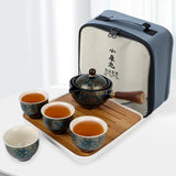 360 Rotation Tea Maker and Infuser Ceramic Tea Cup for Puer Porcelain Chinese Gongfu Tea Set Flowers Exquisite Shape