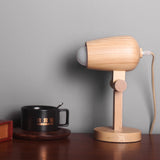 Home Decor Bedroom Wood Rechargeable Table Lamp Study Led Desk Lamp