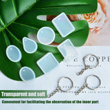Jewelry, 20 Pcs Silicone Resin Earring Casting Molds With Keychain Rings For DIY Jewelry Making