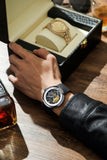 PINTIME Fashion Men Watch Top Brand Men Mechanical Watches Automatic Skeleton Watch Men Moon Pharse Wristwatch Relogio Masculino