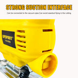 220V Jigsaw 550W Electric Jig Max 55Mm 6 Gears Adjustable Curved Saw Quick Blade Change for Wood Pvc Plywood Iron Sheet
