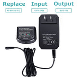 A12 Ni-CD Ni-MH Battery Charger for Black Decker 9.6V-18V Replacement A12-XJ A12EX A1712 Fast Charging Electric Tools