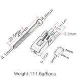 6 Sets Double Locking Bridge Electric Guitar Replacement Parts