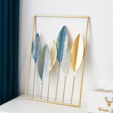 Thick minimalist art, modern metal sheet wall hanging
