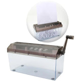 Mini A4 File Hand Shredder Documents Tool Paper Cutter Cutting hine for Office Teaching Household School with Basket