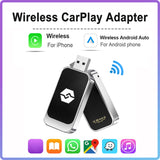 Wired To Wireless CarPlay Android/iOS 2 in 1 Smart Auto AI Box USB Dongle Mini Carplay Adapter for Toyota/Audi/