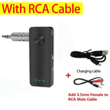 Bluetooth 5.3 Audio Receiver Transmitter Stereo Hansfree Call 3.5mm AUX USB Dongle Airplane Wireless Adapter For TV PC Car Kit