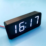 USB 5V 12V CAR GPS Beidou Timing 12/24 Hours Electronic Clock LED Digital TIME Display Power Off Memory Watch