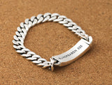 Personality Men's And Women's Thai Silver Bracelet