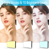 3 Colors Cold Warm Mini Pocket Soft Fill Light Led Video Lamp Camera Light for Mobile Phone Camera Shooting Meeting 2500-8000 K