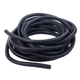 20 Ft Split Wire Loom Conduit Polyethylene Tubing Black Color Sleeve Tube 10mm inner diameter