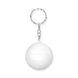 24 Pack White Keychains,Mini Volleyball Stress Keychains,Sports Ball Keychains,School Carnival Reward