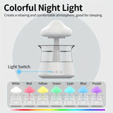 1pc Rain Cloud Aromatherapy Essential Oil Diffuser with Night Light and Micro Humidifier - Relaxing Sleep Aid and Mood Enhancer