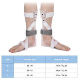 Ankle Foot Orthosis Foot Drop Brace Safe Eco Friendly Polypropylene Professional Breathable with Strap for Weak Plantar Muscles