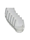 Remy Martin glasses 6 x with calibration mark 2 and 4 cl
