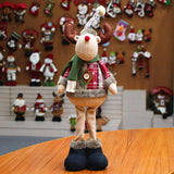 2024 Leg Table Mantel Plush Dolls Gifts For Kids Baby Santa Snowman-Reindeer Christmas Decoration