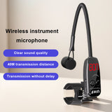 Clip-on Wireless Receiver and Transmitter Musical Instrument Microphone for Clarinet and Flute