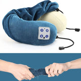 Electric U-shaped multifunctional massage pillow and cervical spine hot compress vibration massager for household car