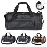 Multifunctional Gym Sports Bags Large Capacity Men Fiess Training Backpac with Shoe Compartment and Wet Pocket Handbags