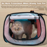 Foldable Dog Dryer with Large Space Pet Box - Suitable for Cats and Dogs, Free Your Hands at Home