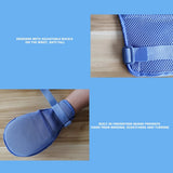 1Pair Restraint Glove Breathable Comfortable Adjustable Safety Finger Fixed Gloves Patient Hand Protector Prevent Injury