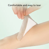 Pressure Sore Patch Silicone Foam Dressing Easy To Tear Secure Fit Strong Permeability 15 X 15cm Highly Absorbent for Elderly