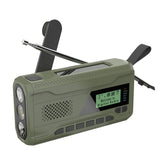 Portable Solar Hand Crank DAB/FM Bluetooth Receiver with 4500mAh Battery - Emergency Outdoor Radio