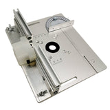 Wood Plunge Base Lift W/ Aluminum Router Table Insert Plate for 65Mm Diameter Motors Engraving Tool Black