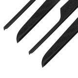 7PCS Instrument Panel Inner Door Trim Carbon Fiber Replacement for Macan RHD 2014 2015 2016 2017 2018 Inner Door Decor