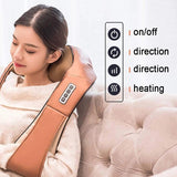 U-shaped electric acupressure back neck and shoulder infrared heating kneading car home massager multifunctional shawl