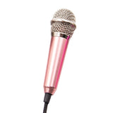 Portable 3.5mm Stereo Studio KTV Karaoke Mini Microphone For Cell Phone PC Mic