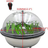 40.64 cm Leaf Bowl Trimmer Twist Cutting Plant Bud wer Stainless Steel Rotary Trimming Harvester