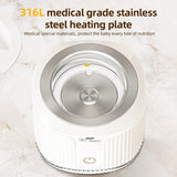 BEBEBAO Baby Bottle Warmer - Portable Wireless, Milk Heater with 4 Levels Temperature Adjustable, 4pcs Adapters for Outdoor