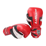 Bo Men Women Kids PU Leather for MMA Kickbo Karate Muay Thai Martial Arts Punching Gloves Training Equipment