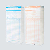 90pcs/ Pack Cards Timecards Monthly 2-sided 18 * 8.4cm for Employee Attendance Time Clock Recorder