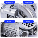 HB-229 high-pressure industrial high-power blowing and suction vortex aluminum alloy low-noise blower