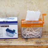 Mini Manual Paper Shredder A6 Office Document Destroyer Receipts Tickets Thick Cardstock Cutting hine 18x15x10.5cm
