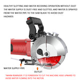 220V electric hine dust-free grooving artifact water and electricity installation wall concrete cutting
