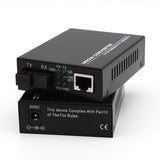 1pair 10/100m 20KM SC Simplex mode Fiber Optic RJ45 Enternet Media Converter Netk converter fiber optic transceiver